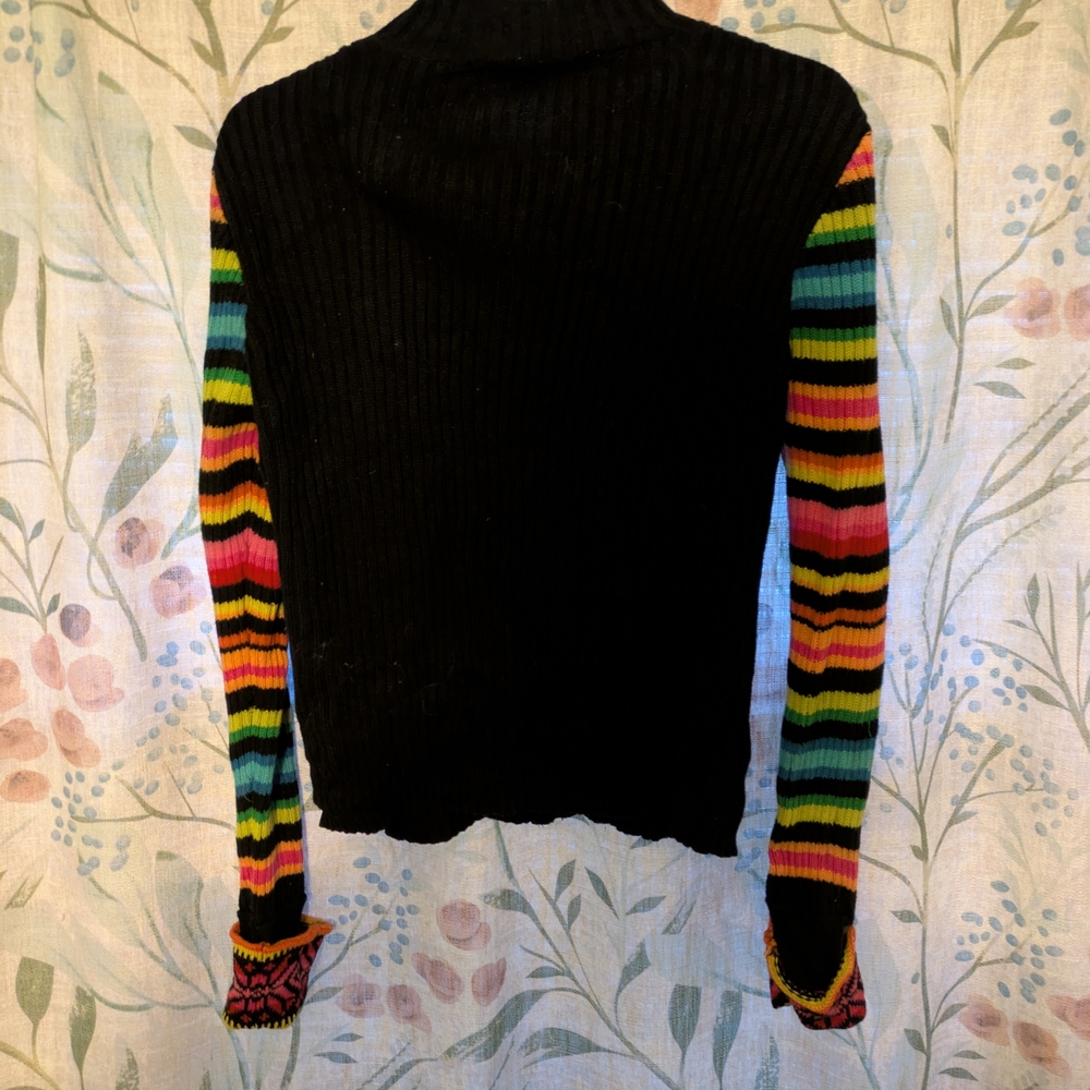 Chadwicks Vibrant Multicolor Patterned Cardigan - image 4